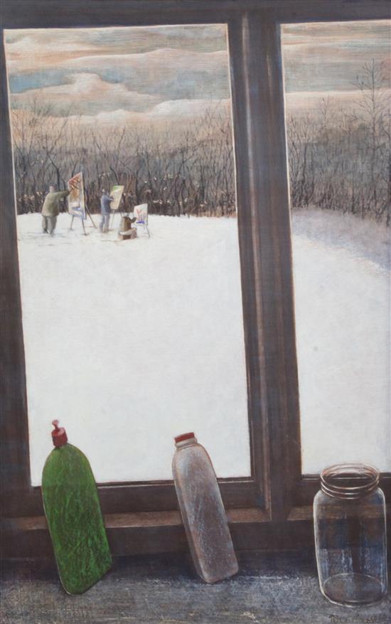 Peter Messer (1954-) Artists 23.5 x 15.5in.